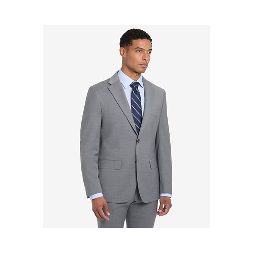 Tommy Hilfiger Mens Solid Pearl Grey Suit Jacket