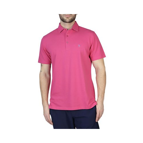 Tailorbyrd Mens Pique Polo Shirt with Multi Gingham Trim