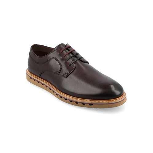 Vance Co. Mens William Tru Comfort Foam Plain Toe Lace-Up Derby Shoes