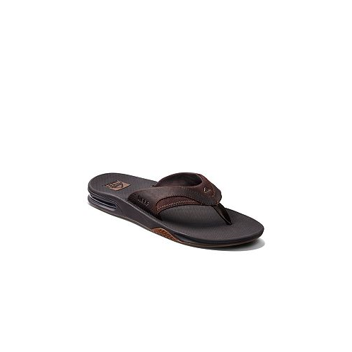 REEF Mens Leather Fanning Sandals
