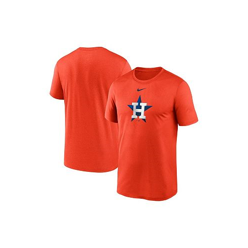 Nike Mens Orange Houston Astros Legend Fuse Large Logo Performance T-shirt