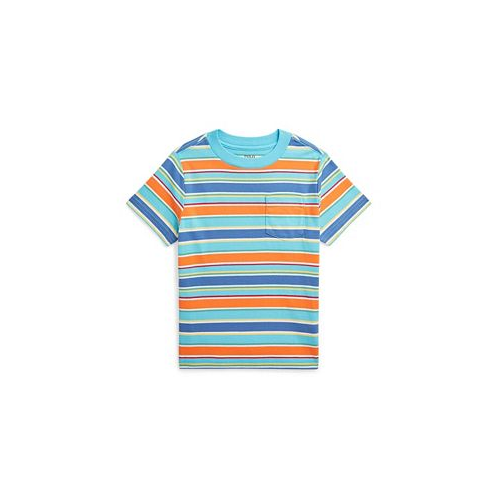 Polo Ralph Lauren Toddler and Little Boys Striped Cotton Jersey Pocket Tee