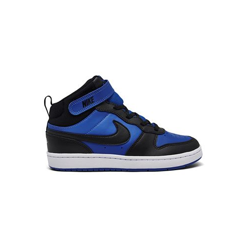 Nike Little Boys Court Borough Mid 2 Fastening Strap Casual Sneakers from Finish Line