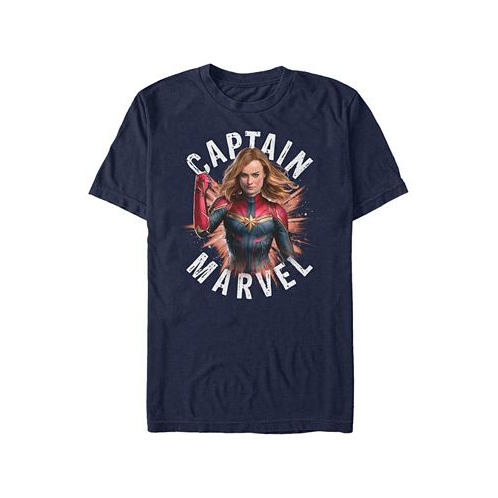 Fifth Sun Marvel Mens Captain Marvel Strong Stance Short Sleeve T-Shirt