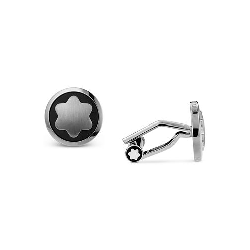 Montblanc Mens Star Stainless Steel Cuff Links