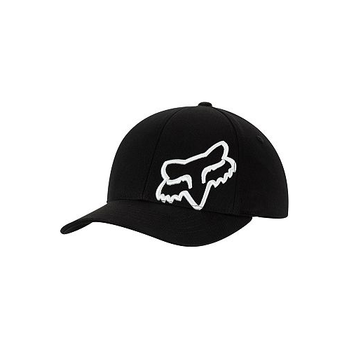 Fox Big Boys Black White Racing Flex 45 Flexfit Hat