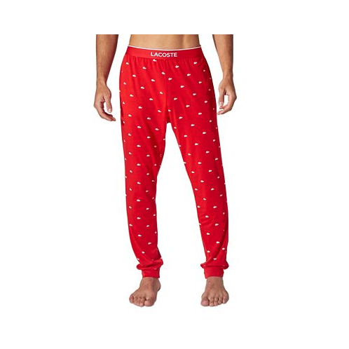 Lacoste Mens Printed Pajama Joggers