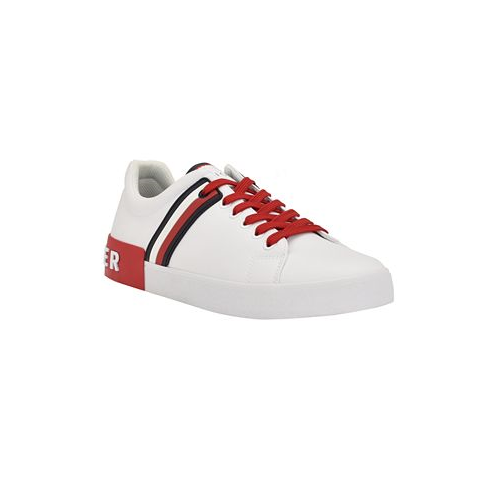 Tommy Hilfiger Mens Ramus Stripe Lace-Up Sneakers