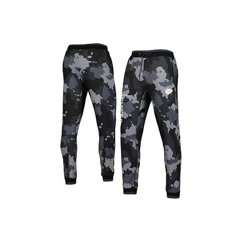 The Wild Collective Mens and Womens Black Kansas City Chiefs Camo Jogger Pants