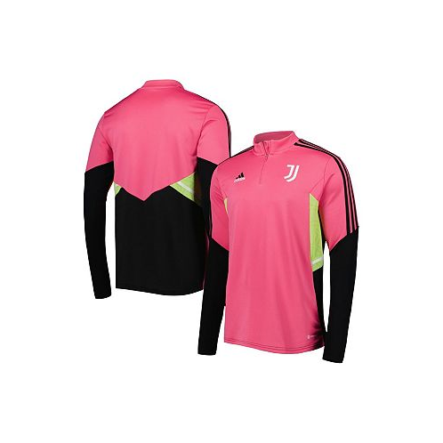 Adidas Mens Pink Juventus Training AEROREADY Quarter-Zip Top