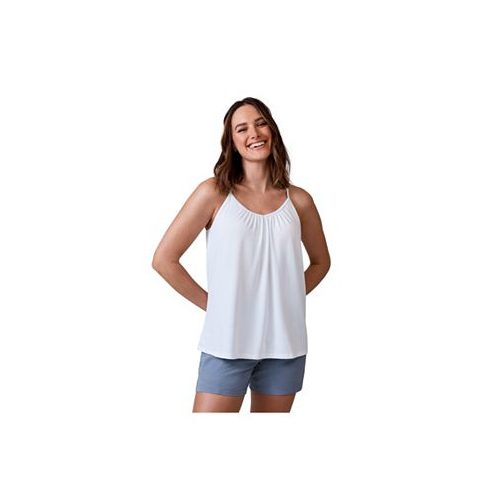 Free Country Womens Microtech Chill B Cool V-Neck Built-In Bra Cami Top