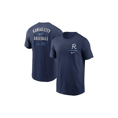 Nike Mens Navy Kansas City Royals City Connect 2-Hit T-shirt
