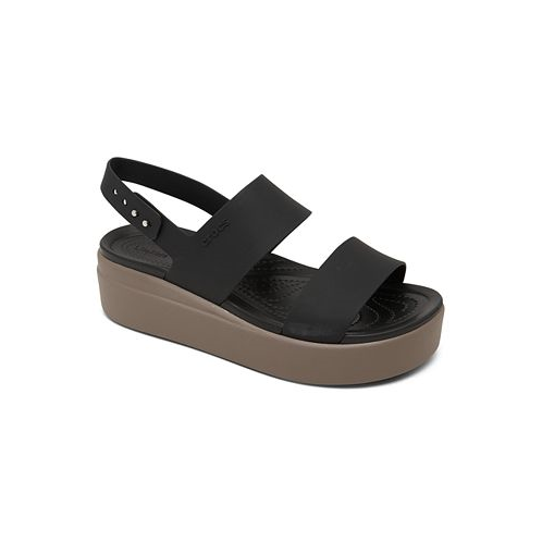 Crocs Womens Brooklyn Low Wedge Sandals from Finish Line