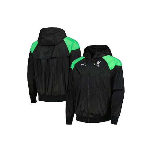 Nike Mens Black Liverpool Windrunner Raglan Full-Zip Jacket