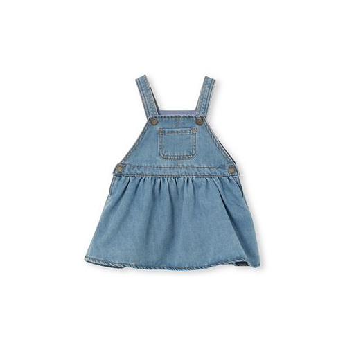COTTON ON Baby Girls Lara Denim Pinafore Dress