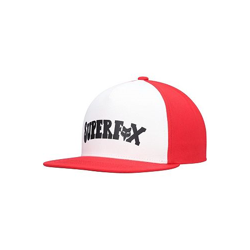 Fox Big Boys and Girls White Red Super Trik Snapback Hat