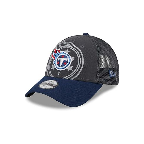 New Era Big Boys and Girls Graphite Tennessee Titans Reflect 9FORTY Adjustable Hat