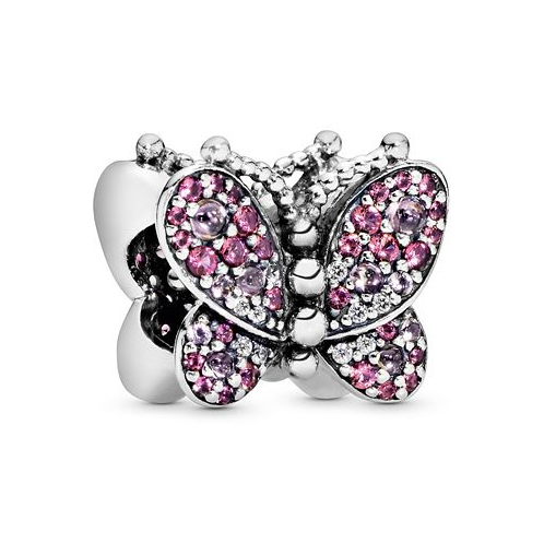 Pandora Mixed Stone Pink Pave Butterfly Charm
