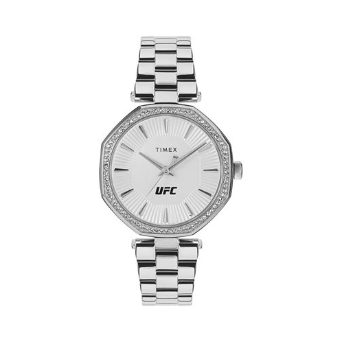 Timex UFC Womens Jewel Analog Silver-Tone Stainless Steel Watch 36mm