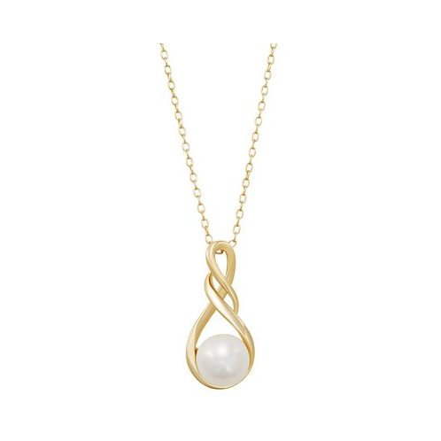 Giani Bernini Cultured Freshwater Pearl (8-1/2mm) 18 Pendant Necklace