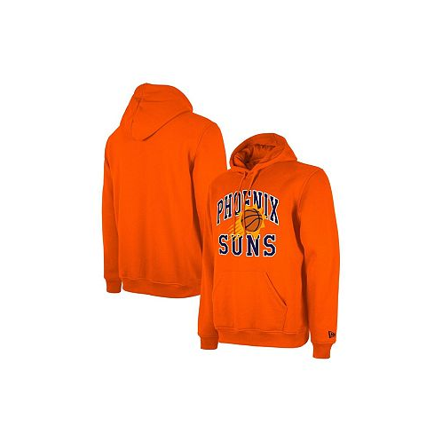 New Era Mens and Womens Orange Phoenix Suns 2023/24 Season Tip-Off Edition Pullover Hoodie