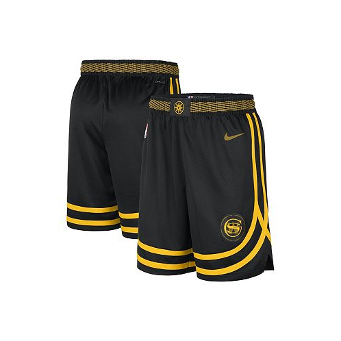Nike Mens Black Golden State Warriors 2023/24 City Edition Swingman Shorts