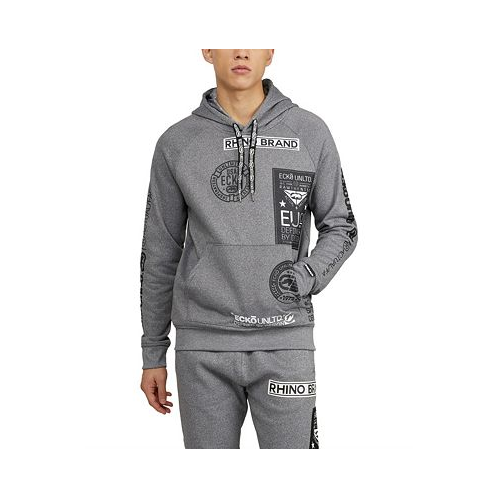 Ecko Unltd Mens All Patched Up Pullover Hoodie