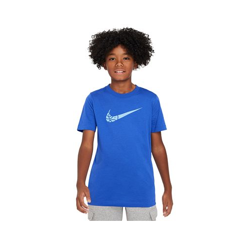 Nike Big Kids Sportswear Relaxed-Fit Printed Crewneck T-Shirt
