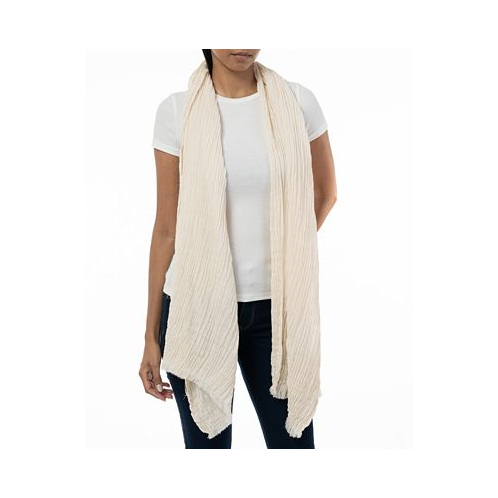 Style & Co Womens Textured Linen-Look Scarf