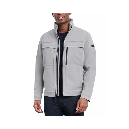 Michael Kors Mens Dressy Full-Zip Soft Shell Jacket