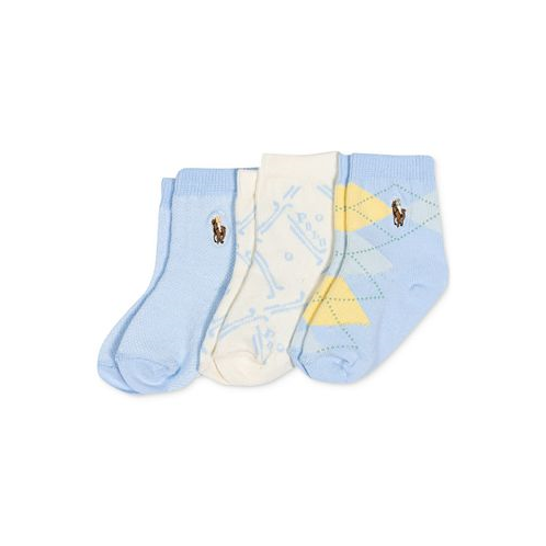 Polo Ralph Lauren Baby Boys Magnolia Grove Socks Pack of 3