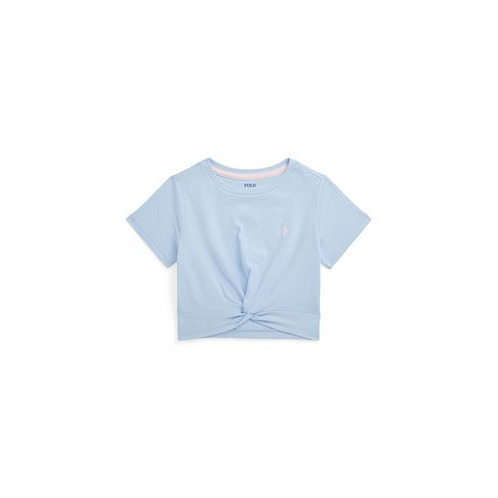 Polo Ralph Lauren Toddler and Little Girls Twist-Front Cotton Jersey T-shirt