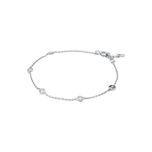 Michael Kors Gold-Tone or Silver-Tone Sterling Silver Station Bracelet