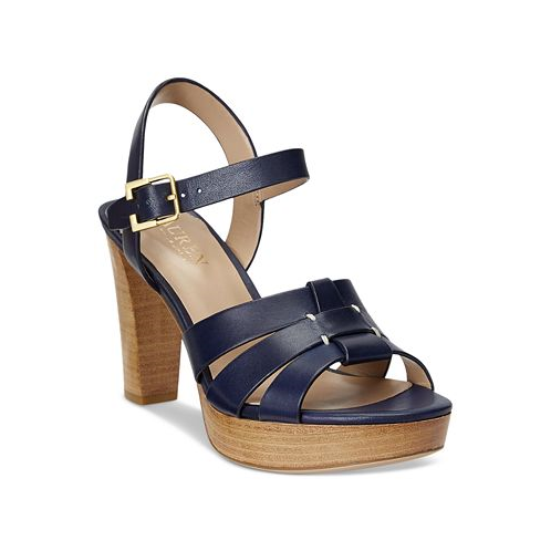 POLO Ralph Lauren Womens Soffia Ankle-Strap Slingback Dress Sandals