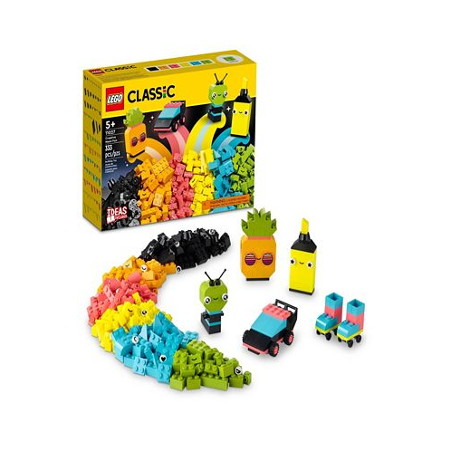 LEGO Classic 11027 Creative Neon Fun Toy Assorted Piece Brick Expansion Building Set