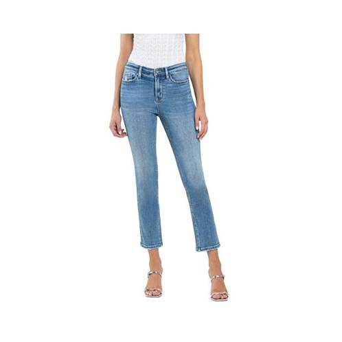 Vervet Womens High Rise Slim Straight Jeans