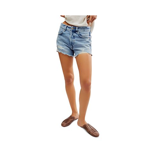 Free People Womens Now Or Never Denim Shorts
