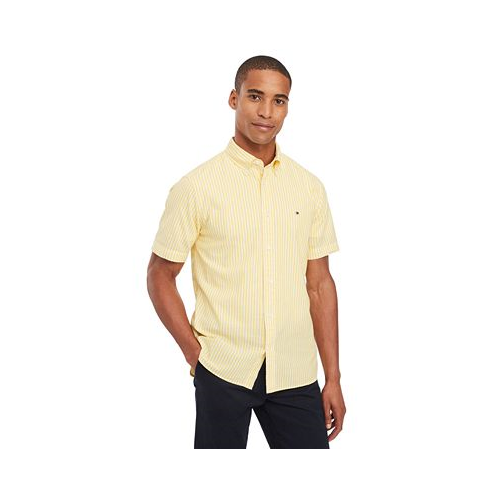 Tommy Hilfiger Mens Regular-Fit Candy Stripe Linen Shirt