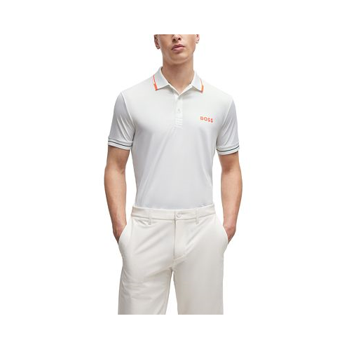 Hugo Boss Mens Contrast Logo Slim-Fit Polo Shirt