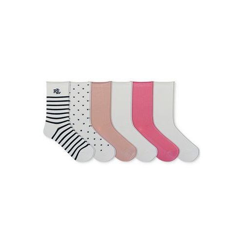 POLO Ralph Lauren Womens 6-Pk. St. James Rolltop Socks