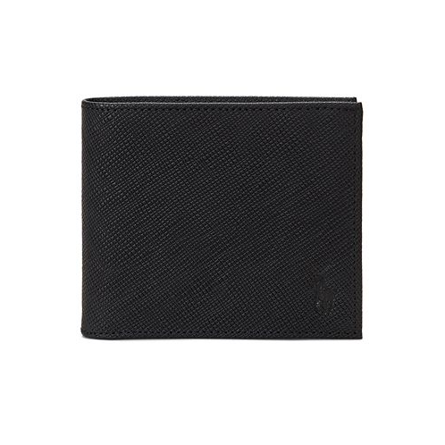 Polo Ralph Lauren Mens Textured Saffiano Leather Billfold Wallet