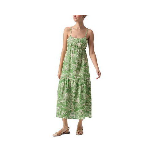 Sanctuary Womens Printed Dropped-Seam Maxi Dress