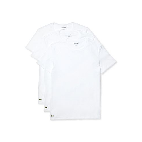 Lacoste Mens Essential Cotton Crew Neck Regular Fit Undershirt Set 3-Piece