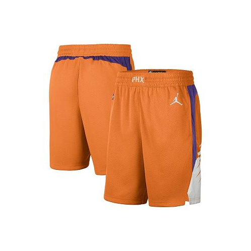 Jordan Mens Orange and White Phoenix Suns 2020/21 Association Edition Performance Swingman Shorts