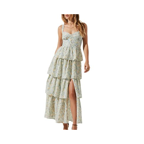 ASTR the Label Womens Midsummer Tiered Maxi Dress