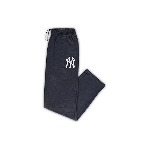 Profile Mens Heathered Navy New York Yankees Big and Tall Pajama Pants