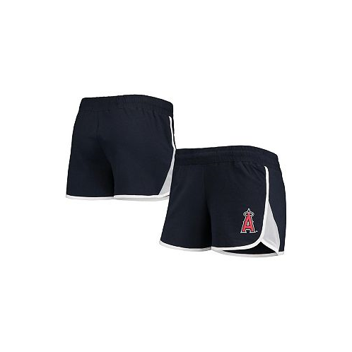 New Era Womens Navy Los Angeles Angels Stretch French Terry Shorts