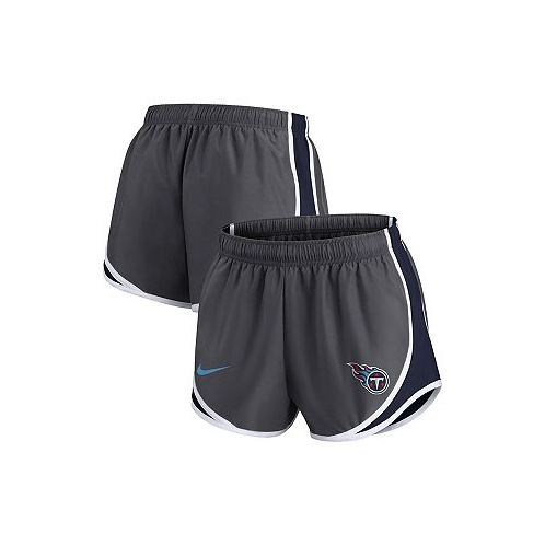 Nike Womens Charcoal Tennessee Titans Logo Performance Tempo Shorts