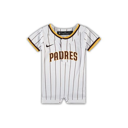 Nike Newborn and Infant Boys and Girls White San Diego Padres Official Jersey Romper