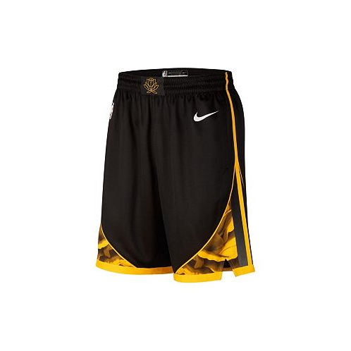 Nike Mens Black Golden State Warriors 2022/23 City Edition Swingman Shorts
